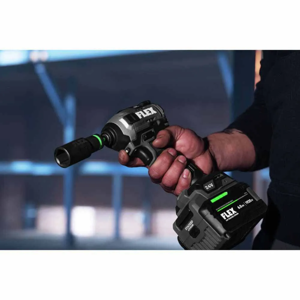 Flex FXM202-2G 2 Tool Combo Kit, Hammer Drill with Turbo Mode and Quick Eject Impact Driver, Stacked-Lithium