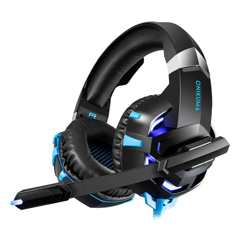 Gaming Headphones Wired Stereo PS4 Gaming Headset Casque Gamer Headset With Mic For PC Xbox One /Laptop LED Lights