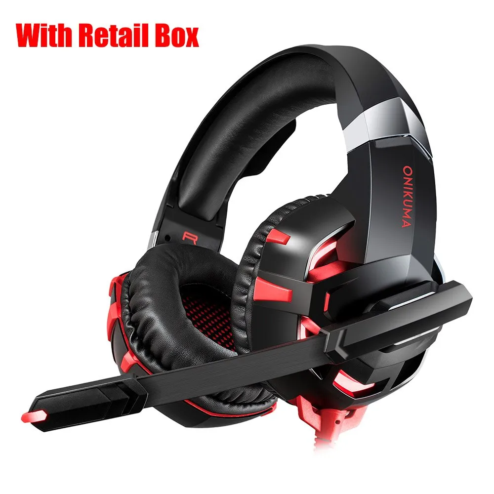 Gaming Headphones Wired Stereo PS4 Gaming Headset Casque Gamer Headset With Mic For PC Xbox One /Laptop LED Lights