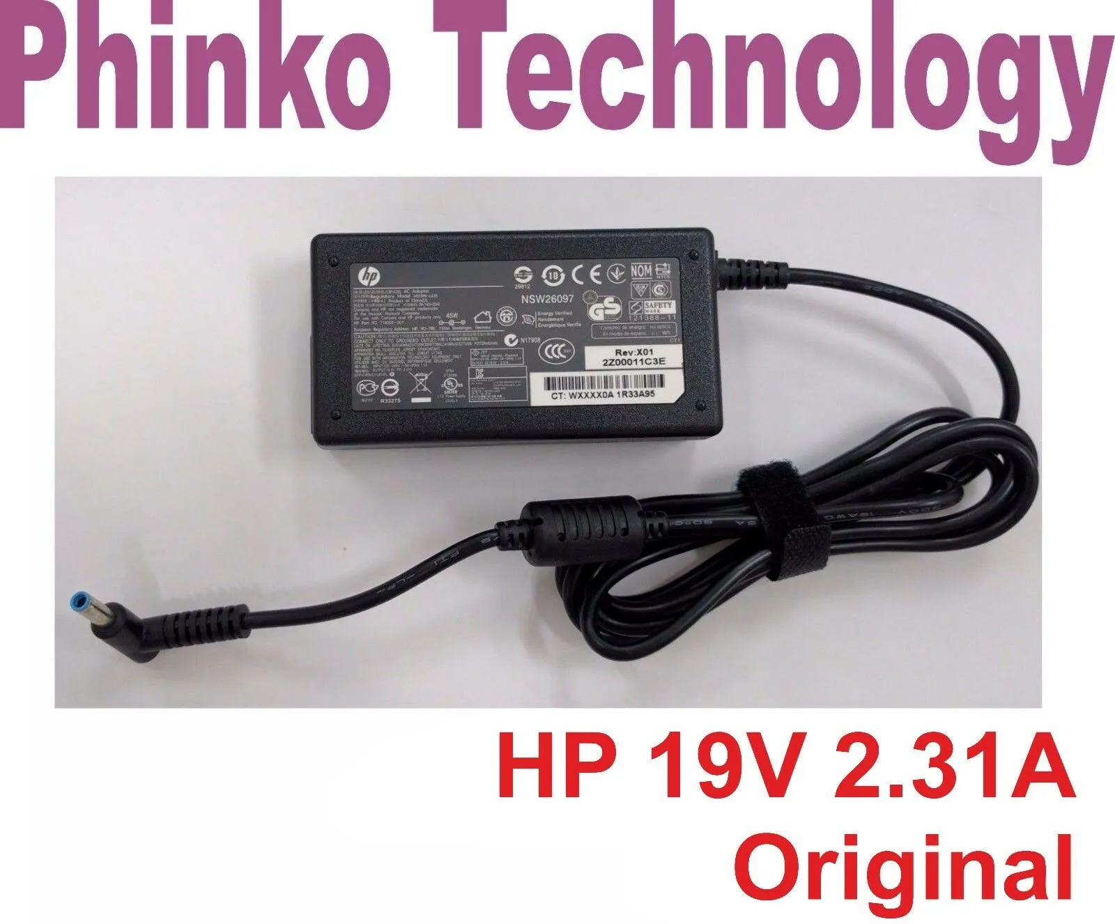 Genuine Original HP 45W Power Adapter Charger for Pavilion 15-p007tx