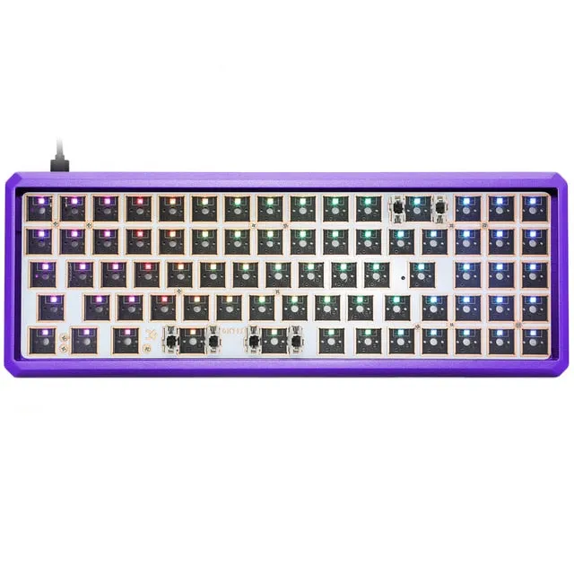 gk73s 68% mechanical keyboard rgb bluetooth hot swap type c  software program