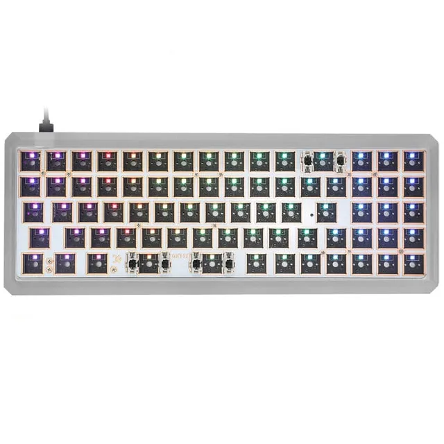 gk73s 68% mechanical keyboard rgb bluetooth hot swap type c  software program