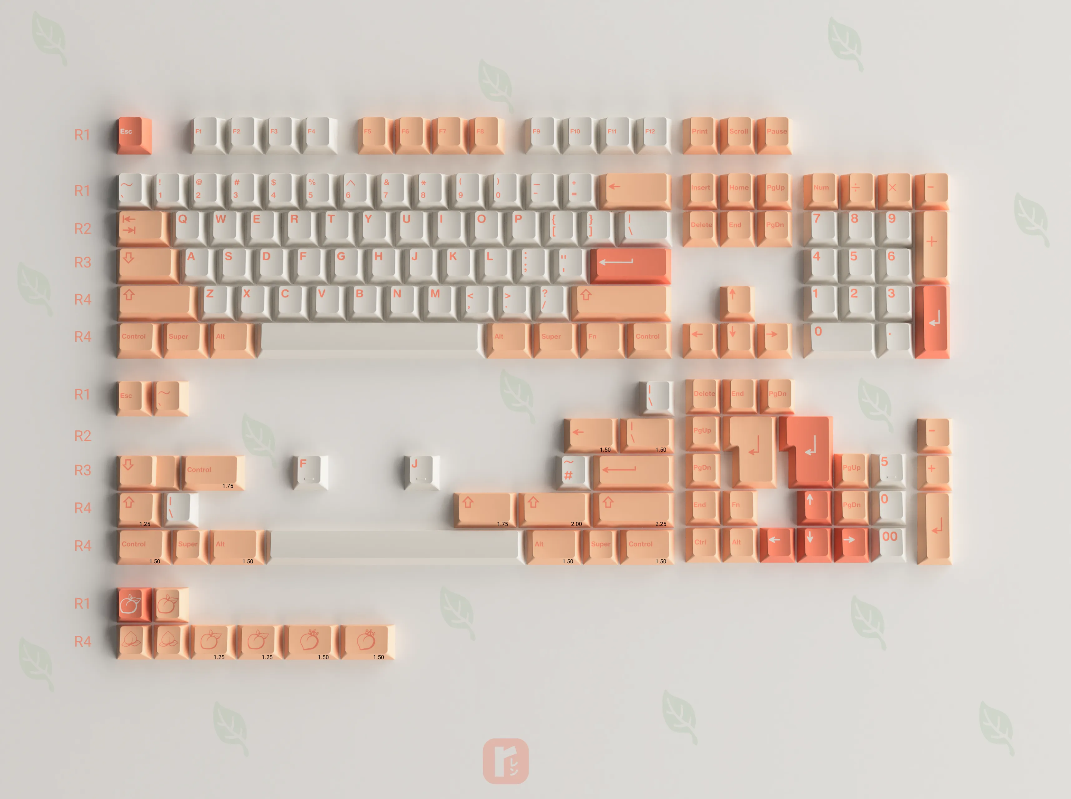 GMK Peaches n Cream