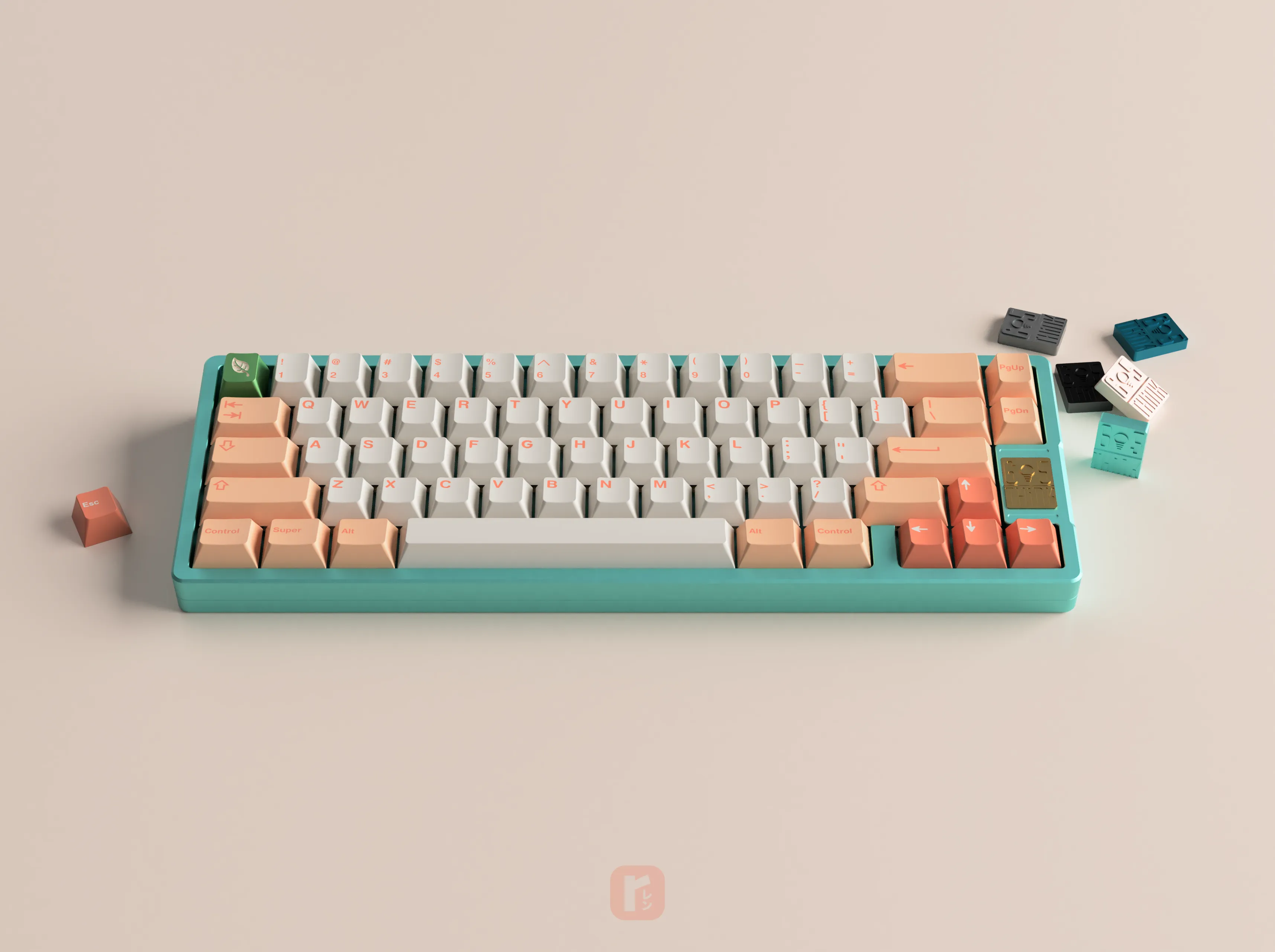 GMK Peaches n Cream