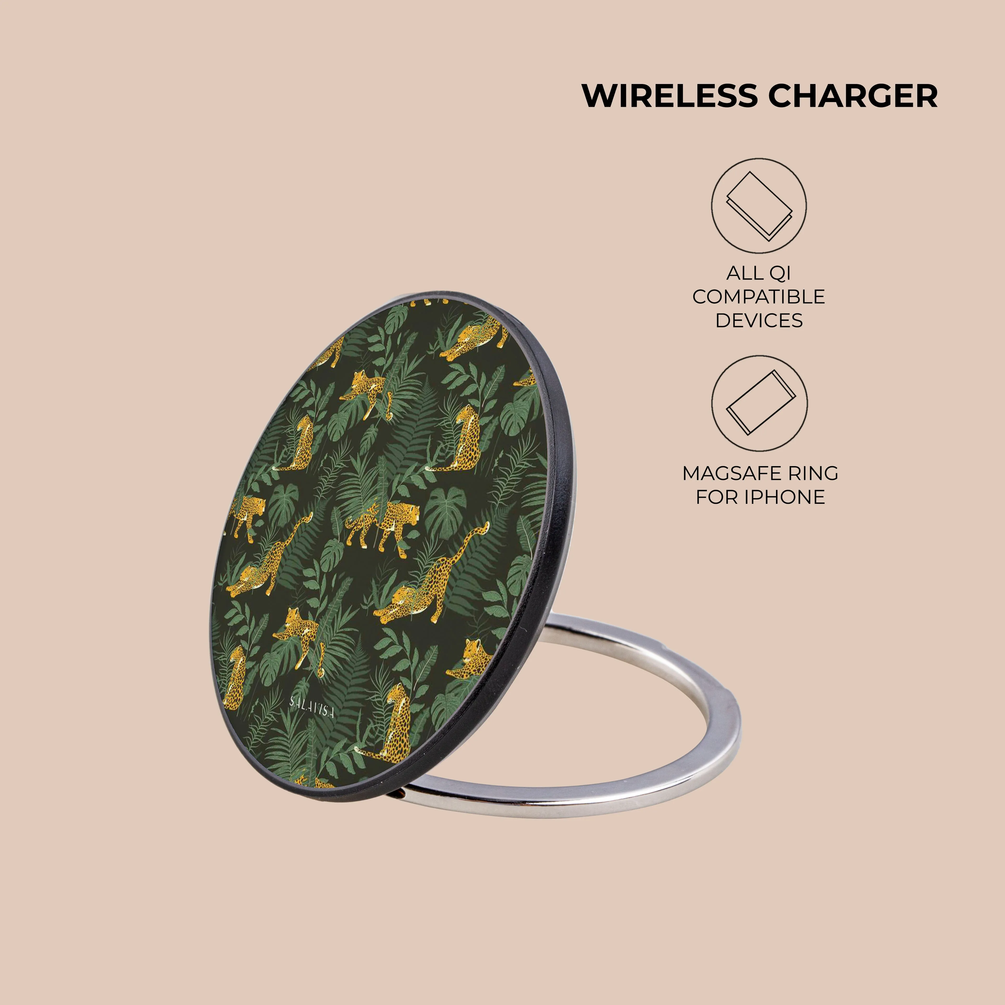 Green Cheetah Wireless Charger