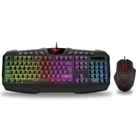 havit海威特 KB668CM有线键盘鼠标套装 彩虹背光 Gaming Mouse and Keyboard Combo