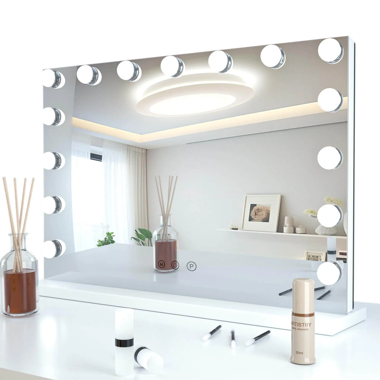 Hollywood Vanity Mirror with Lights 15 Bulbs HW1156