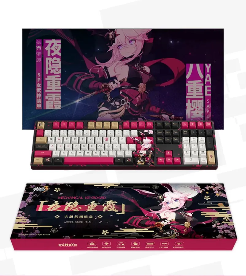 Honkai Impact 3rd - Yae Sakura Night Kasumi Mechanical Keyboard miHoYo