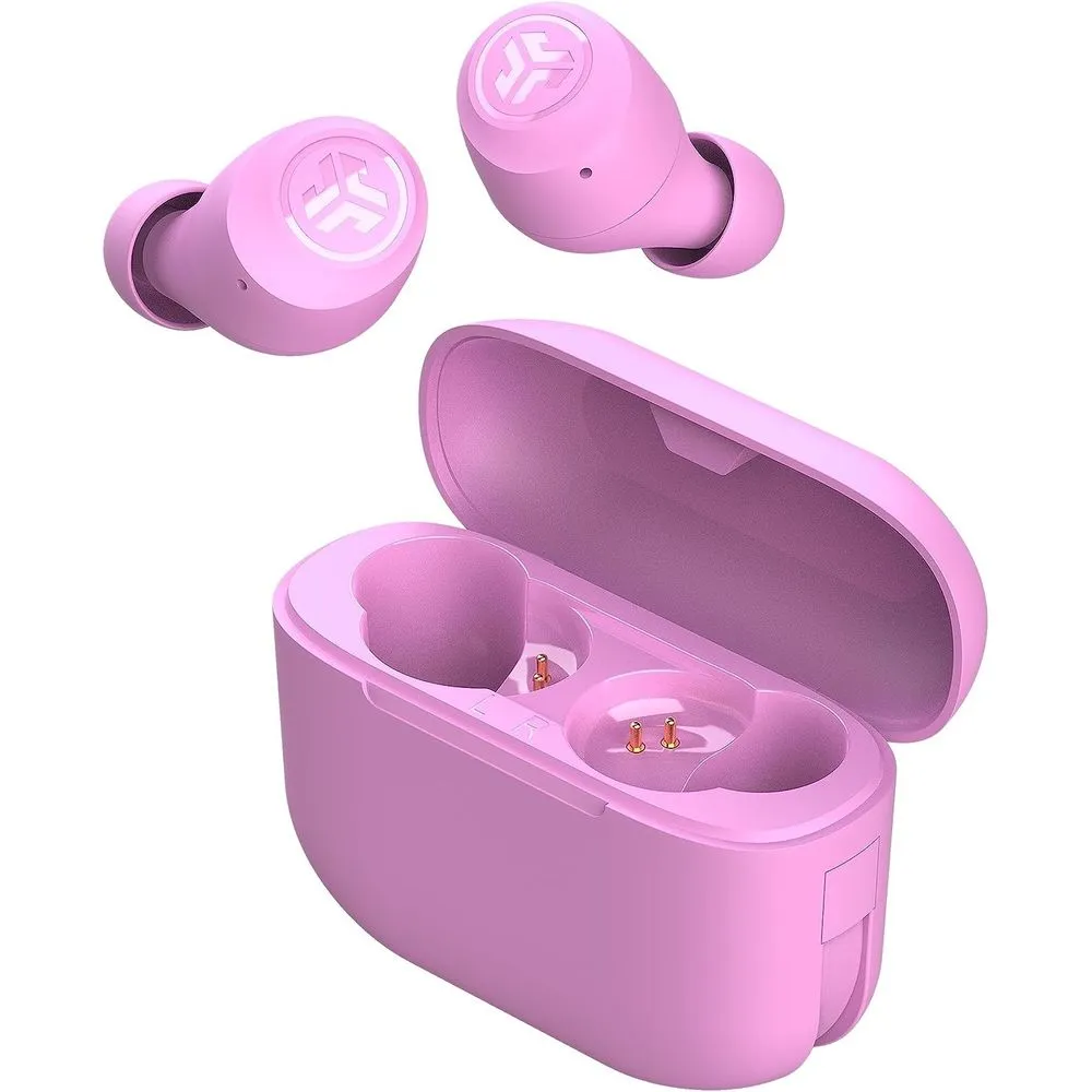 JLab EBGAIRPOPRPNK124 Go Air Pop True Wireless Bluetooth Earbuds, Pink