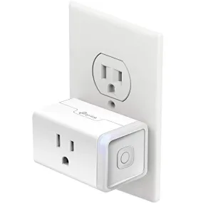 Kasa Smart Plug Mini with Energy Monitoring, Smart Home Wi-Fi Outlet Works with Alexa, Google Home & IFTTT, Wi-Fi Simple Setup, No Hub Required (KP115), White - A Certified for Humans Device