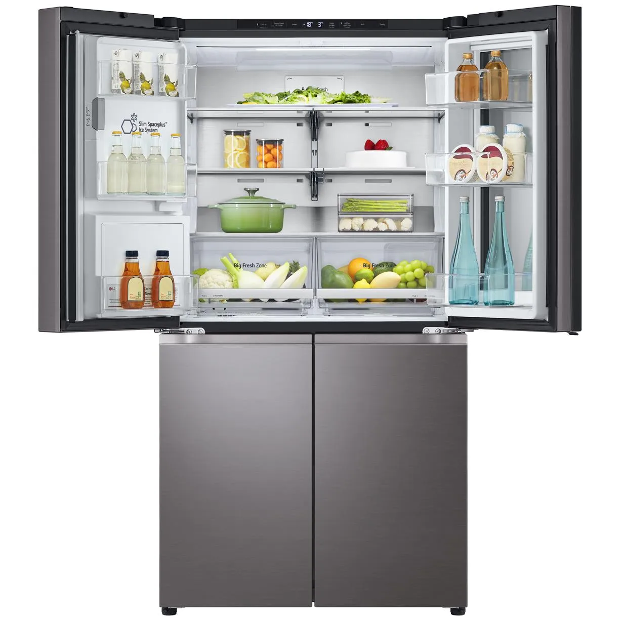 LG GF-V700BSLC 642L French Door Fridge with Instaview (Black Stainless)