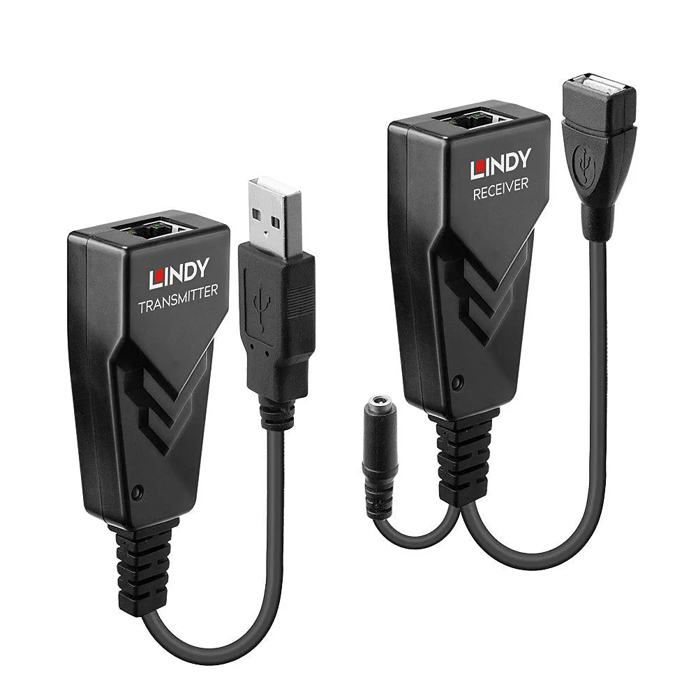 Lindy Usb 2.0 Cat.5 Extender - Transmitter And Receiver - Usb Extender - Usb, Usb 2.0