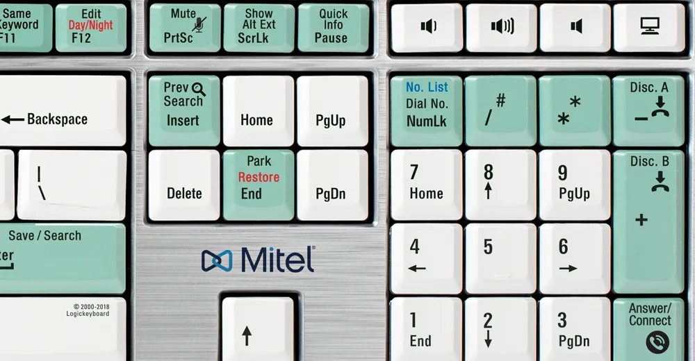 LogicKeyboard Mitel InAttend Telecom Keyboard - US English LKBU-CMG-AJPU-US