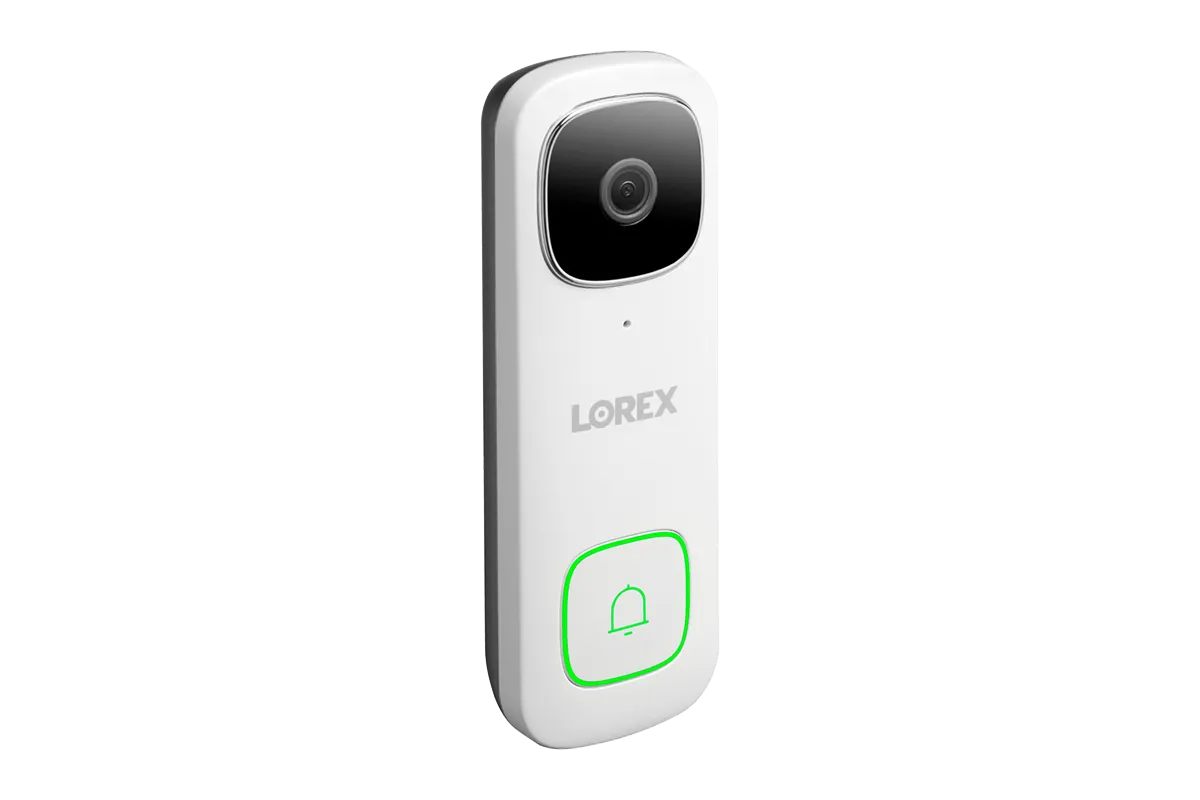 Lorex Smart Home Security Center with Two 1080p Outdoor Wi-Fi Cameras and 2K Video Doorbell