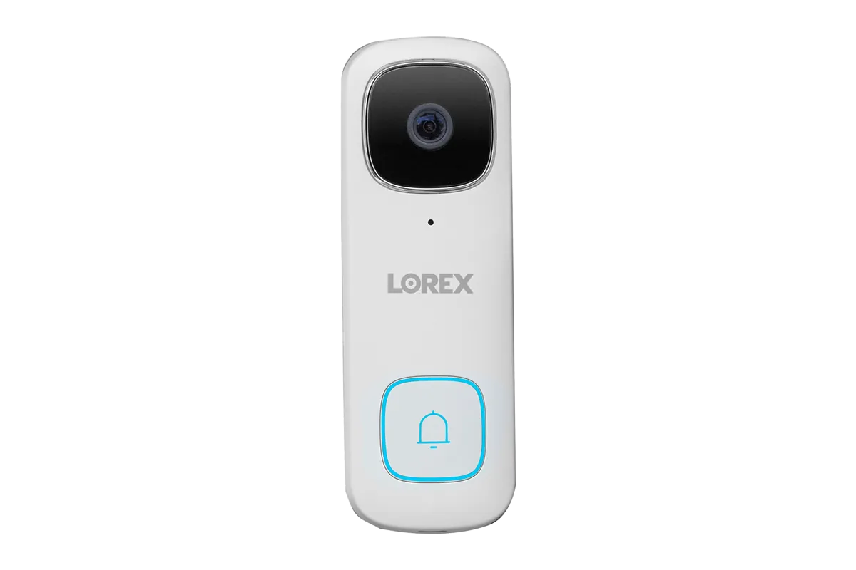 Lorex Smart Home Security Center with Two 1080p Outdoor Wi-Fi Cameras and 2K Video Doorbell