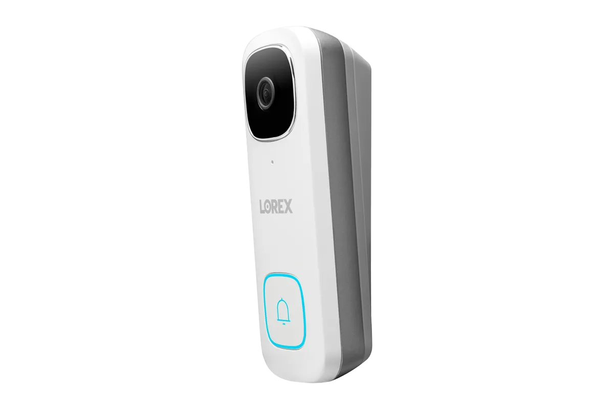 Lorex Smart Home Security Center with Two 1080p Outdoor Wi-Fi Cameras and 2K Video Doorbell