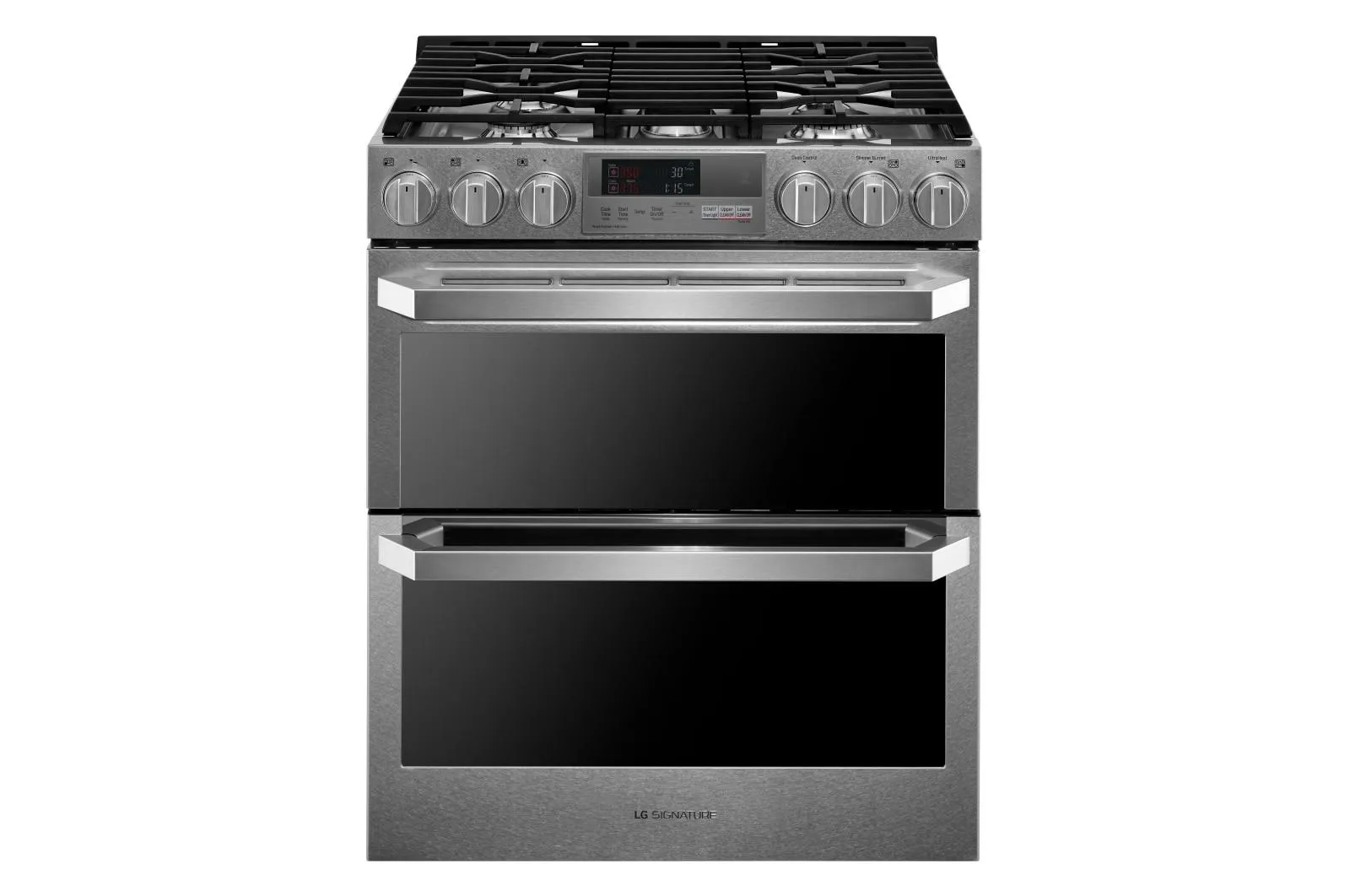 LUTD4919SN LG SIGNATURE 7.3 cu.ft. Smart wi-fi Enabled Dual Fuel Double Oven Range with ProBake Convection®