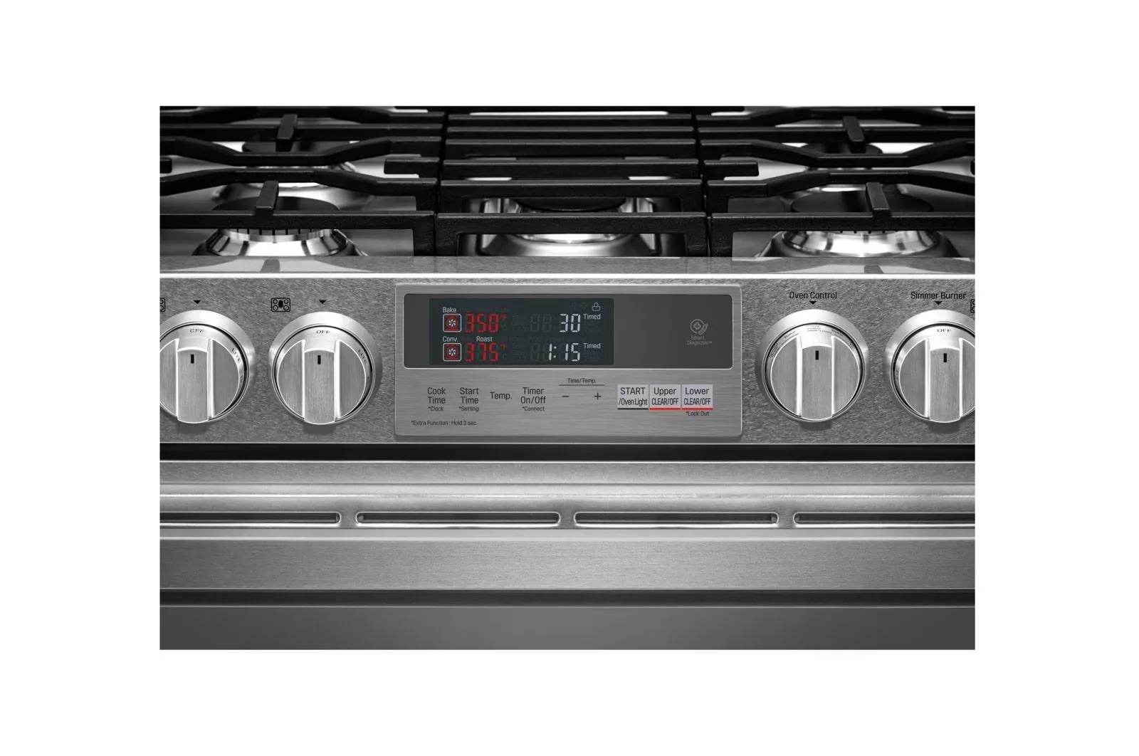 LUTD4919SN LG SIGNATURE 7.3 cu.ft. Smart wi-fi Enabled Dual Fuel Double Oven Range with ProBake Convection®