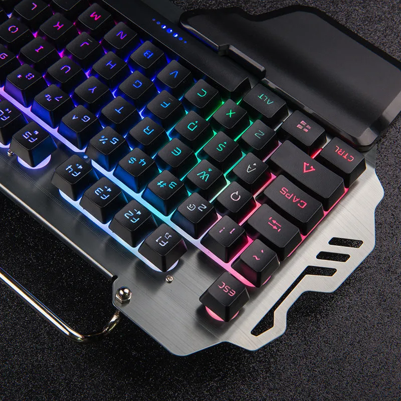 Mechanical Gaming Keyboard All-Metal Panel 25 Keys Anti-Ghosting for PC/Laptop