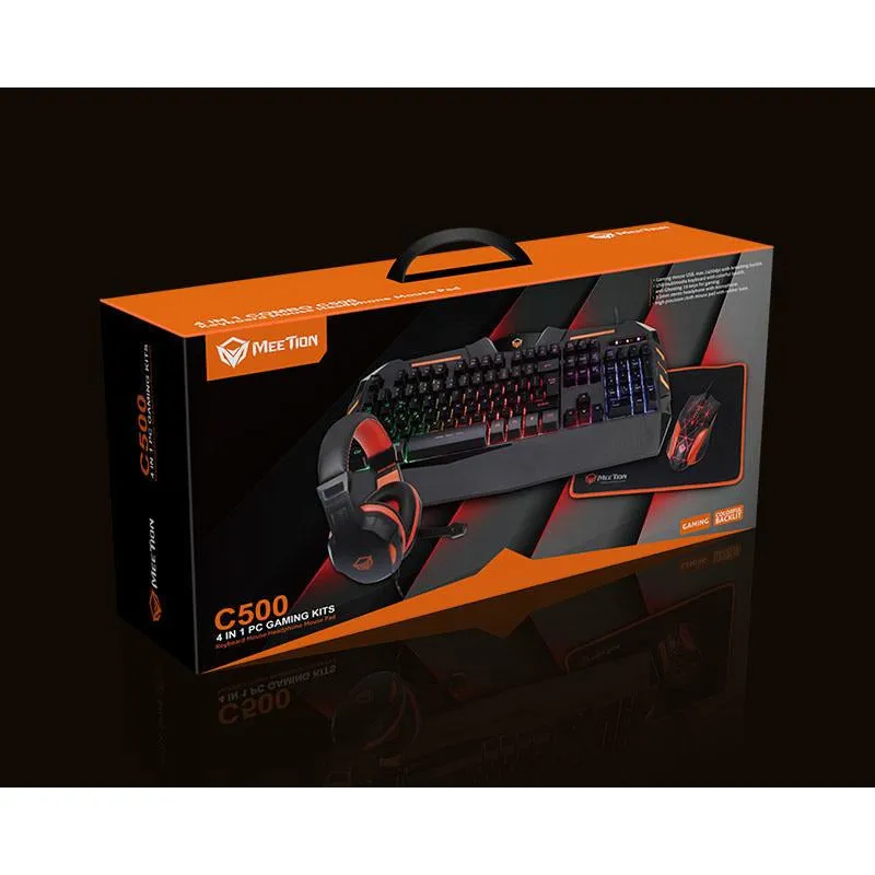 Meetion Backlit Gaming Combo Kits 4 in 1 C500