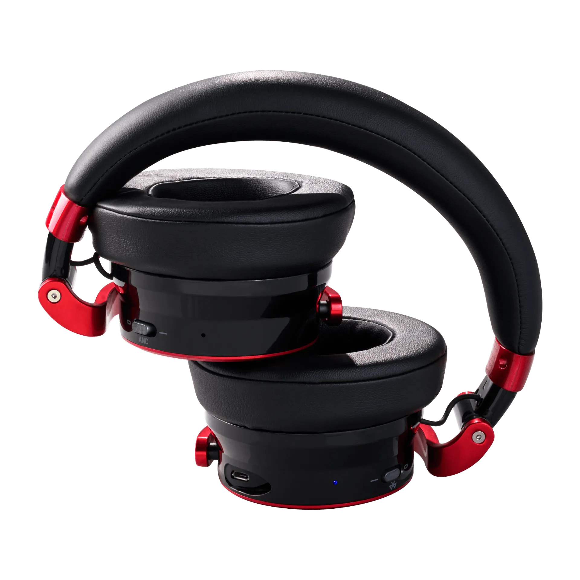 Meters M-OV1BC-BLKRED Bluetooth Wireless Headphones - Black & Red