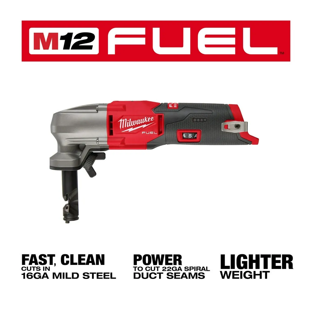 Milwaukee 2476-20x2BSK M12 FUEL 12V 16 Gauge Speed Nibbler w/ Starter Kit