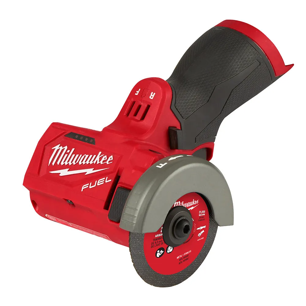 Milwaukee 2522-20x2BSK M12 FUEL 12V 3" Compact Cut Off Tool w/ Starter Kit