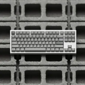 Minimalist Grey Cement Keycaps