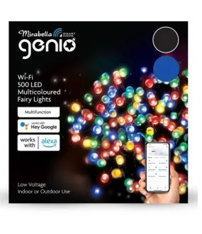 Mirabella Genio Christmas Low Voltage Wi-Fi 500 LED String Lights - Multicoloured