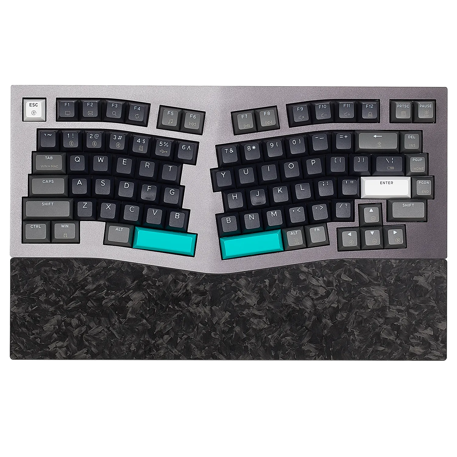 Monarch F2 83-Key Alice Layout TKL Ergonomic Mechanical Keyboard