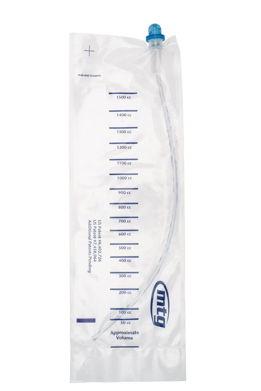 MTG EZ-Advancer Closed System Catheter, 1500ml, Privacy Bag, 12Fr, 16" Length