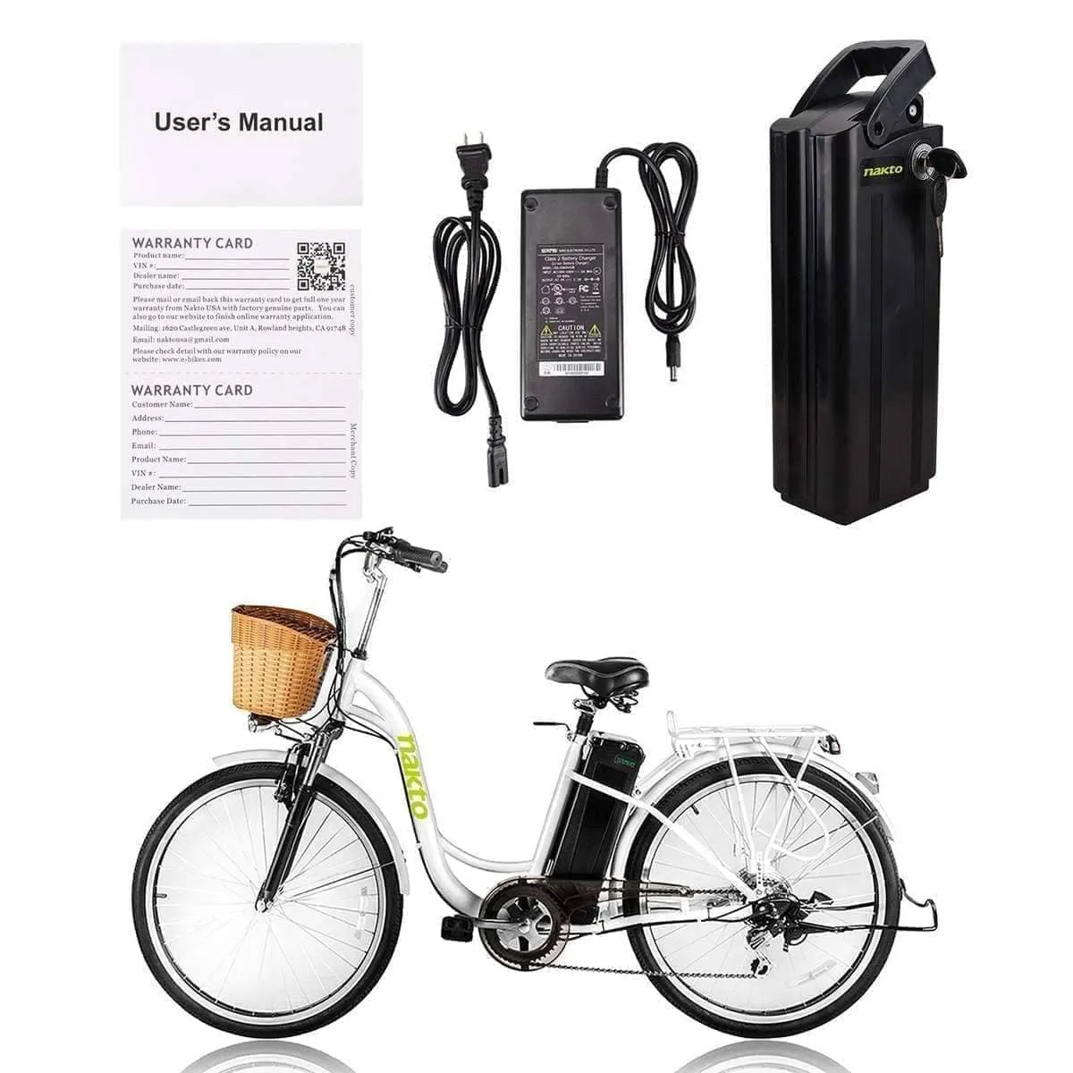 Nakto Camel Women's 36V Electric City Bicycle