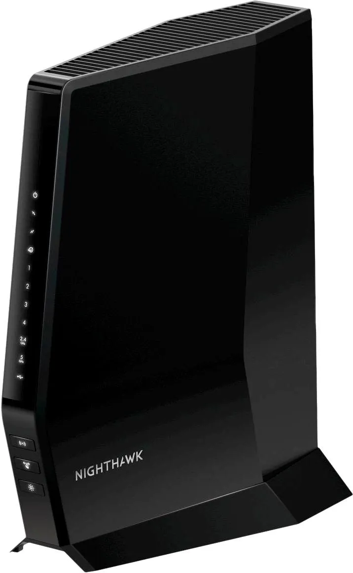 NETGEAR - Nighthawk AX2700 Router with 32 x 8 DOCSIS 3.1 Cable Modem - Black