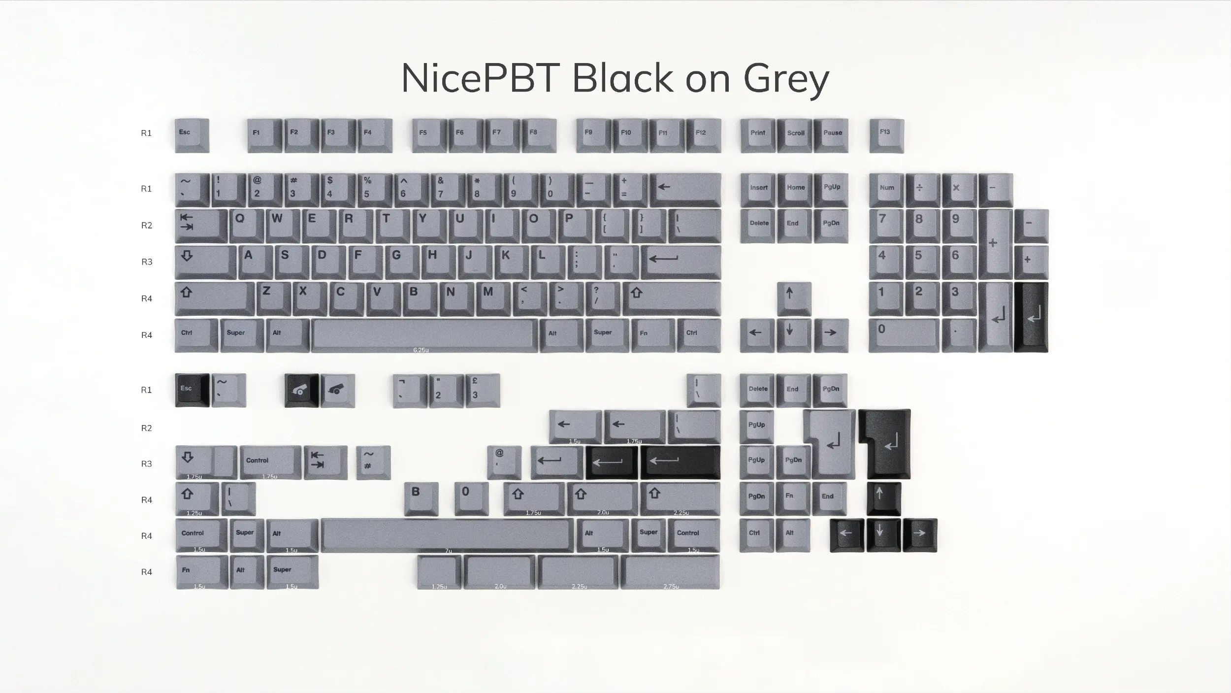 NicePBT Black on Grey