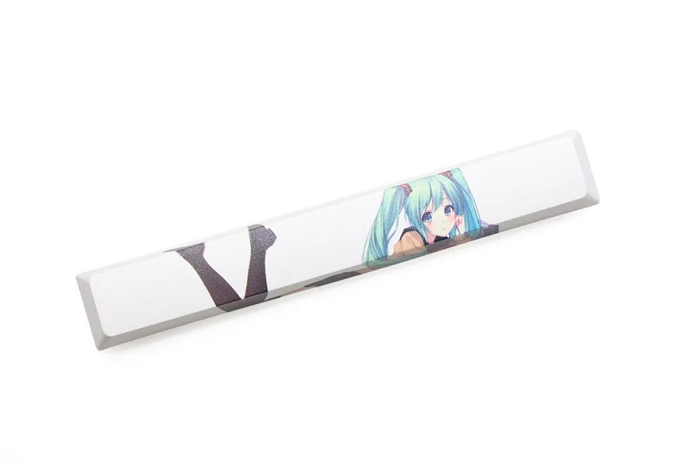 Novelty allover dye subbed Keycaps spacebar pbt Hatsune Miku and Rem Ram