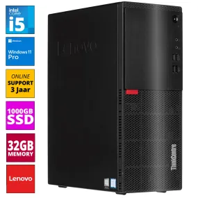 Office PC - Intel Core i5 - 1000GB SSD - 32GB RAM - Intel® HD Graphics 630 - M710T-02 - Windows 11 - Allround Computer   WiFi & Bluetooth