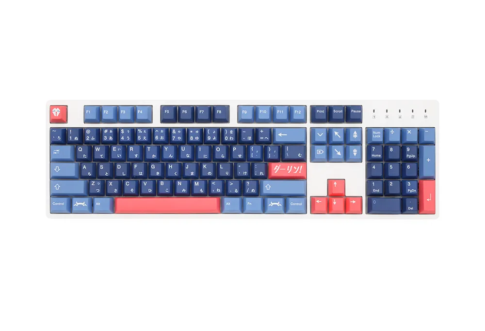 OMO DARLING フランクス CHERRY PROFILE ALL OVER DYE SUB KEYCAP FOR MECHANICAL KEYBOARD GH60 87 104 TKL BM60 XD64 XD68 BM65 BM68