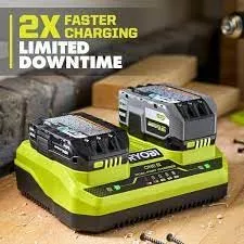 Open Box -  RYOBI 18V ONE  Dual Port 4-Amp Parallel Charger (Tool-Only)