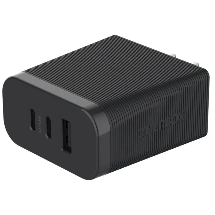 OtterBox Premium Pro Wall Charger 72W Type I - 2X USB-C 30W   1X USB-C 12W - black