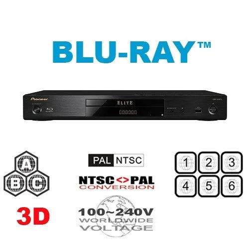 Pioneer BDP-80FD Elite Multi Region Free DVD Blu-ray disc Player - 3D Support