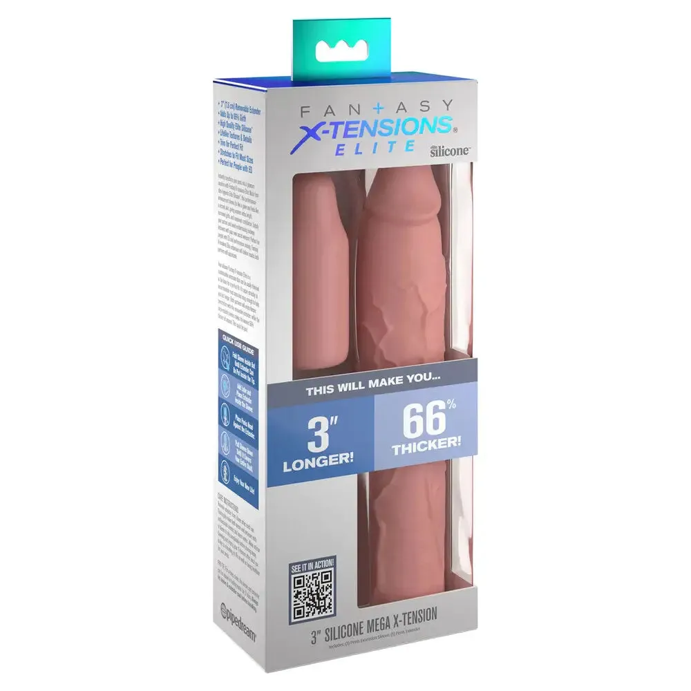 Pipedream 9-inch Silicone Flesh Pink Penis Extender