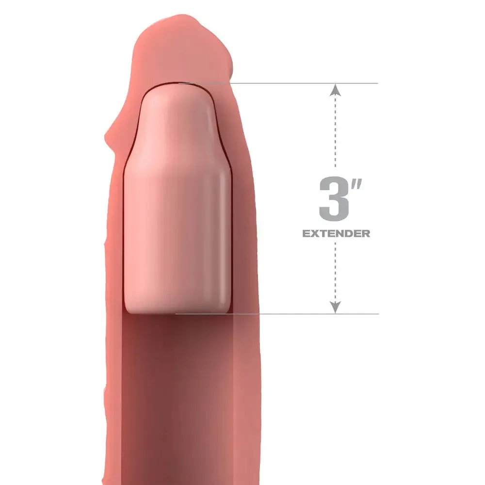 Pipedream 9-inch Silicone Flesh Pink Penis Extender