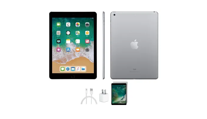 PRICE DROP: Apple iPad 5 32GB Space Gray Wifi Bundle (Refurbished) - Ships Quick!