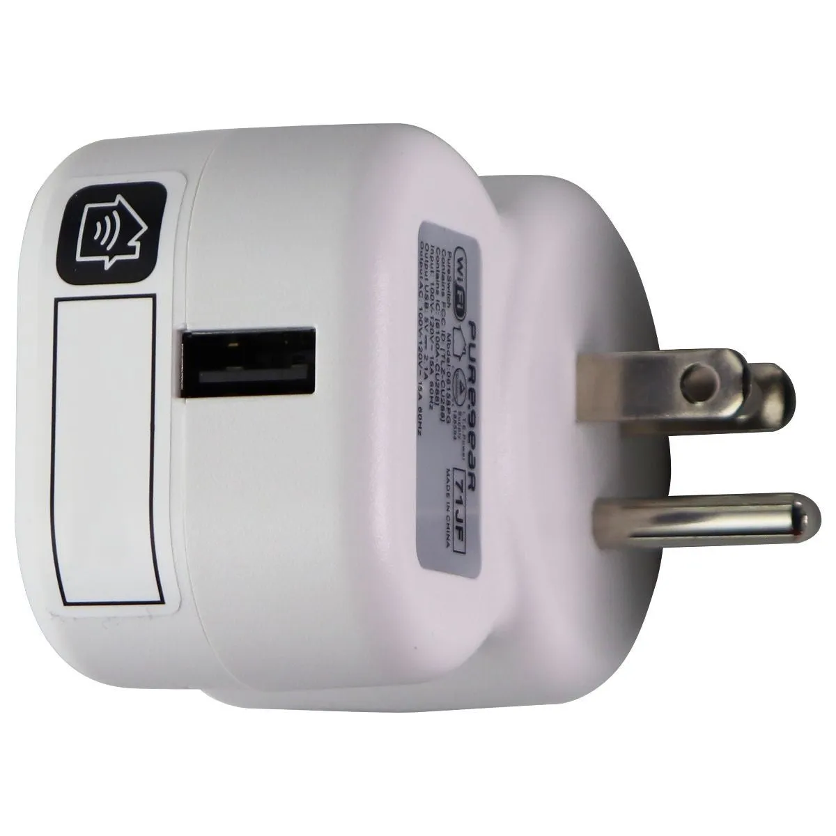 PureGear PureSwitch Wireless Wi-Fi Smart Plug for Remote Switching - White