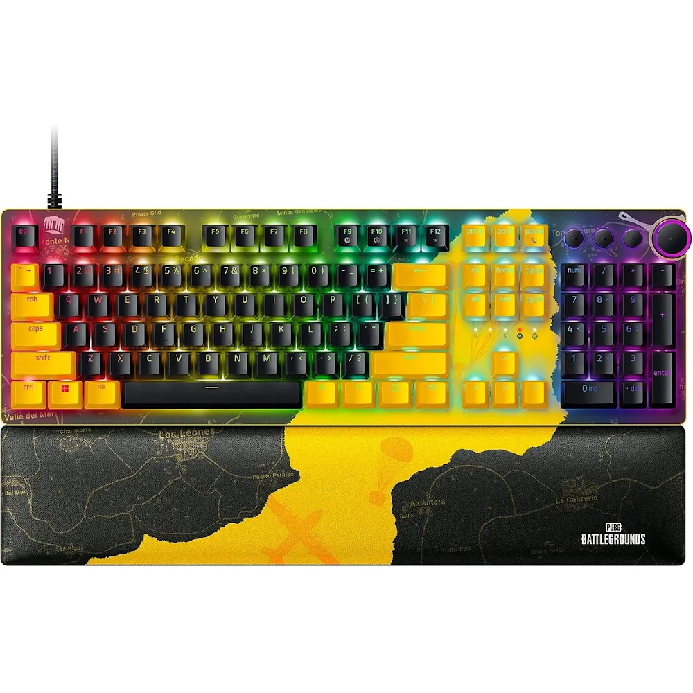 Razer Huntsman V2 - Optical Gaming Keyboard - Pubg: Battlegrounds Edition (Linear Optical Switch) - World Packaging