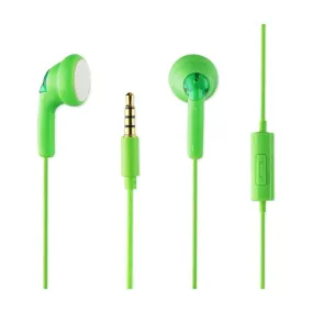 Reiko Silicon Earphone 3.5Mm With Mic Green