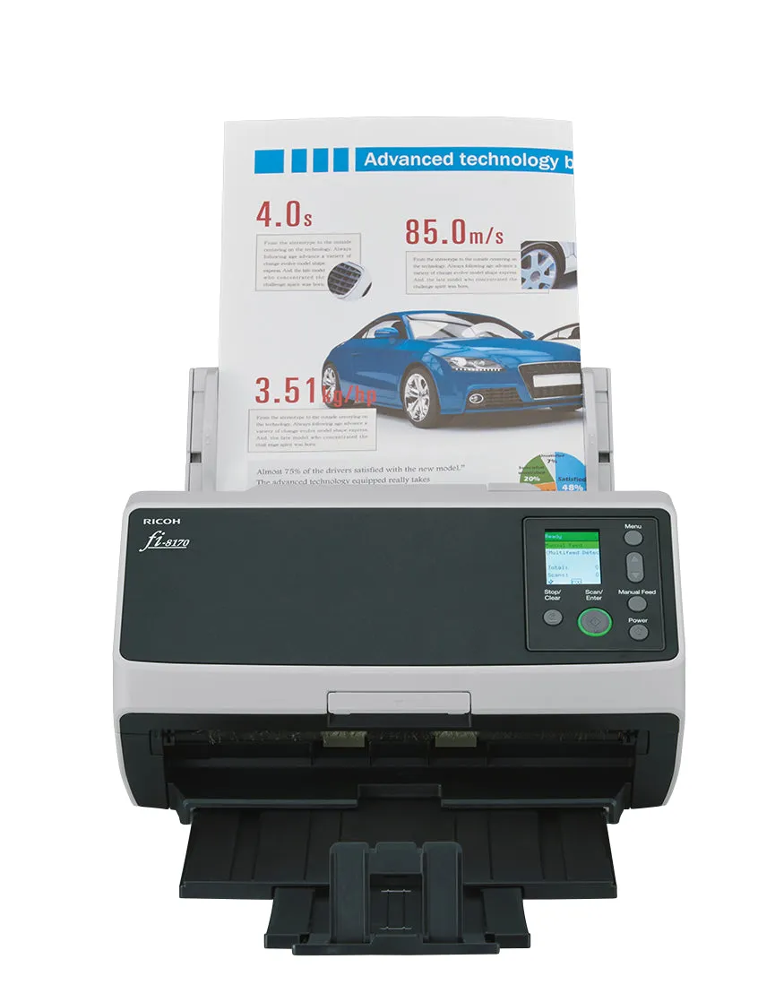 Ricoh Fi-8170 Fi 8170 Fi8170 - Document Scanner - Dual Cis - Duplex - 216 X 355.6 Mm - 600 Dpi X 600 Dpi - Up To 70 Ppm