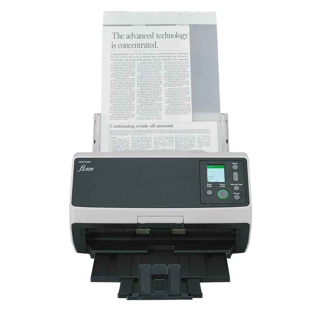 Ricoh Fi-8190 Fi 8190 Fi8190 - Document Scanner - Dual Cis - Duplex - 216 X 355.6 Mm - 600 Dpi X 600 Dpi - Up To 90 Ppm