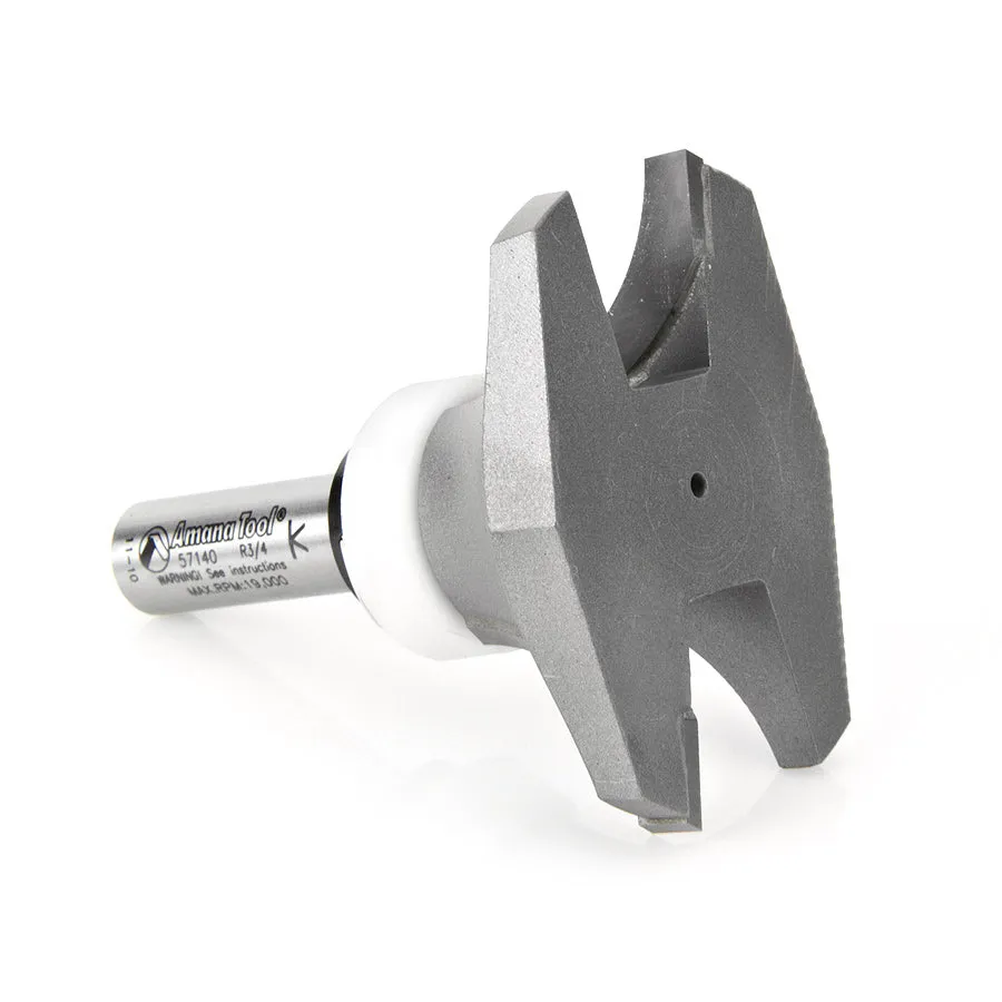 Round Under Router Bit | 3⁄4 Radius x 2 5⁄8 Dia x 1" x 1⁄2 Shank | 57140 | 738685571408