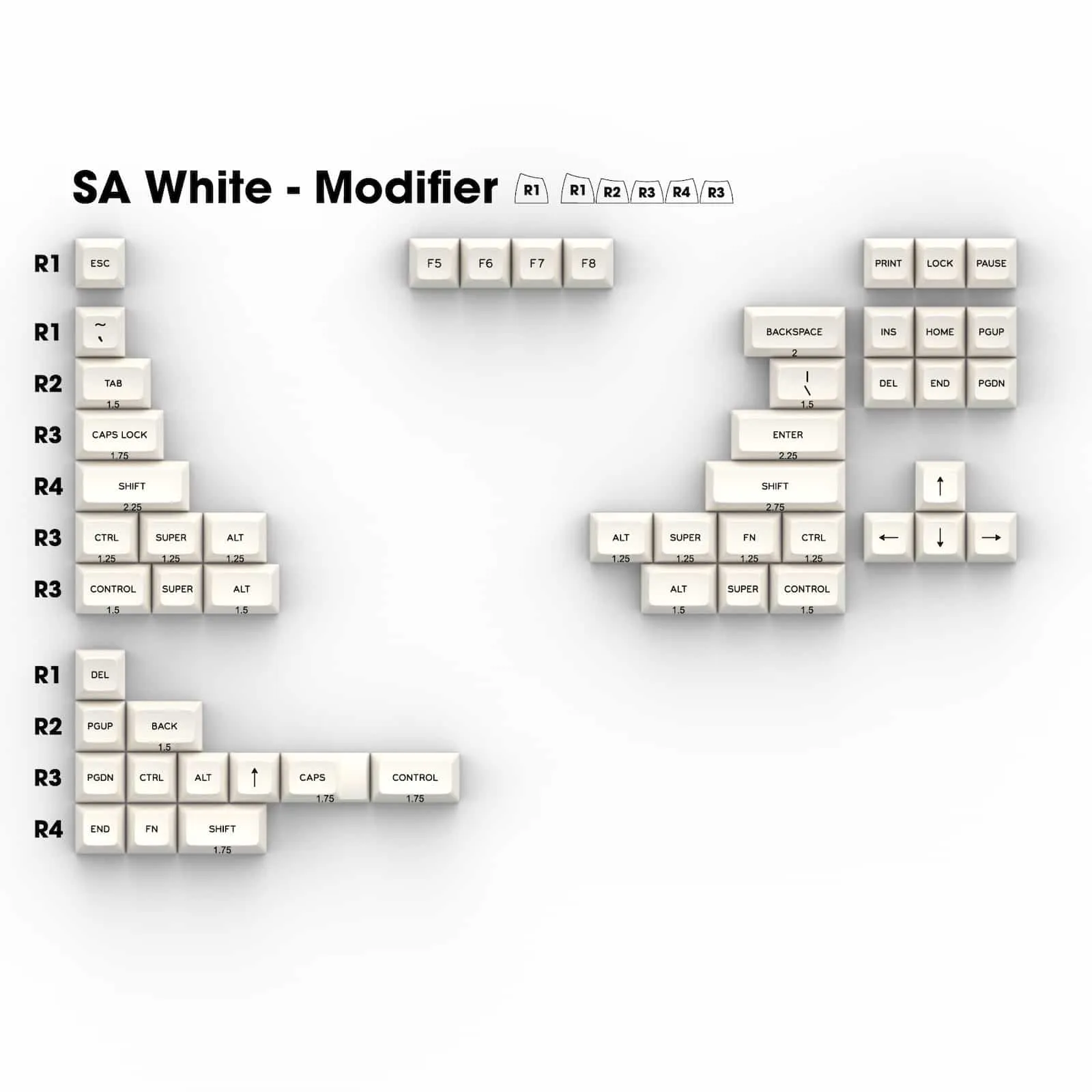 SA Black on White